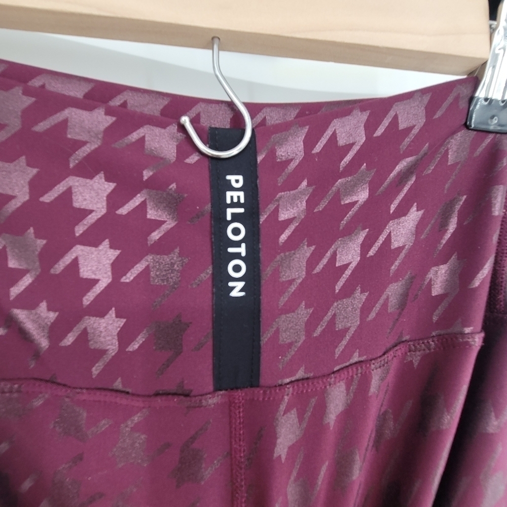 Peloton plump Houndstooth show up printed leggings xsmall - Picture 5 of 8